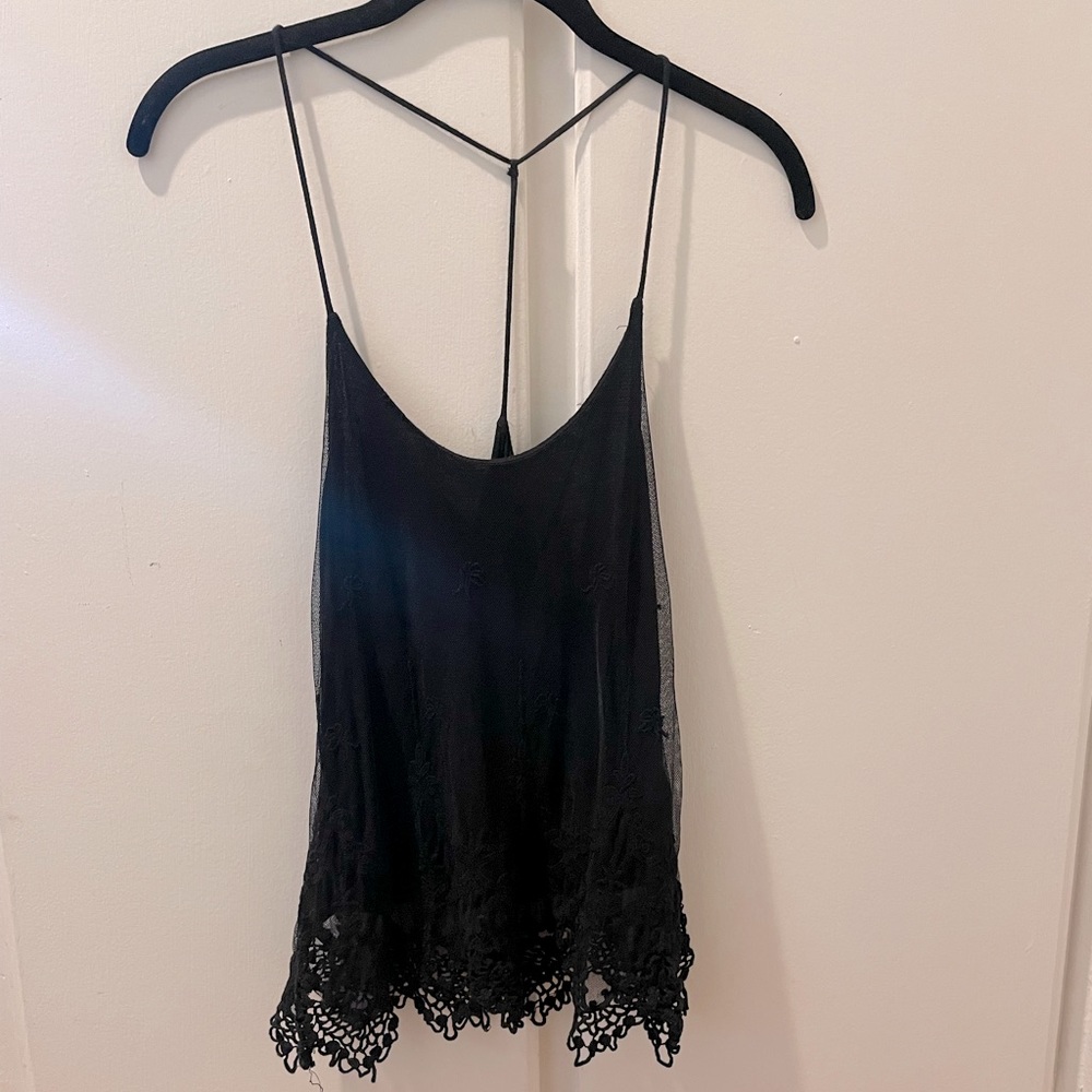 Pins and needles XS black tank top